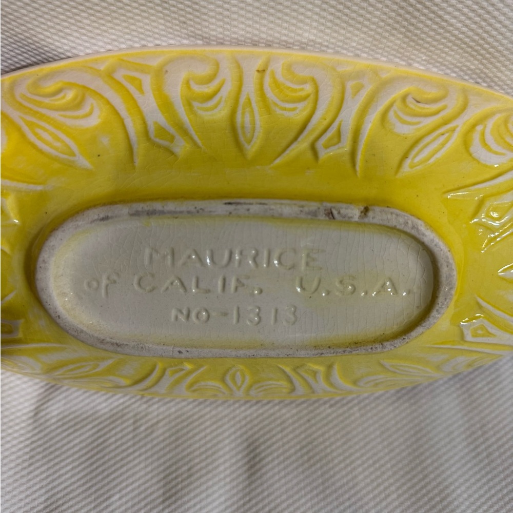 Maurices Embossed Ceramic Vase - Cream